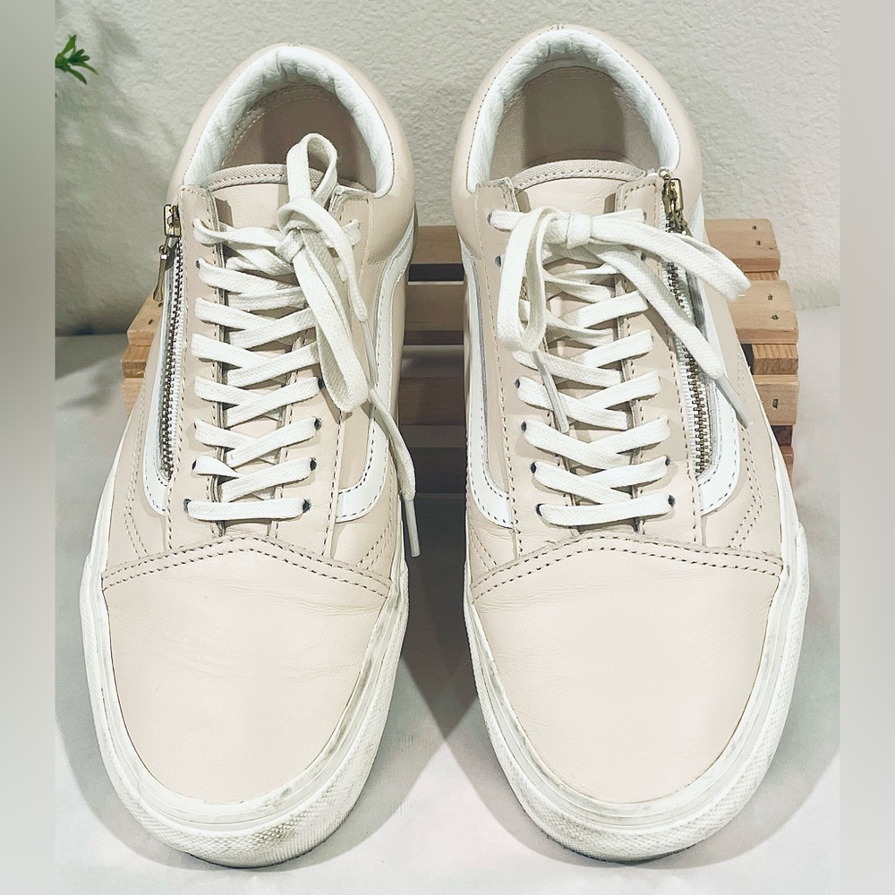 Rare Find! Vans Old Skool Light Pink Leather Men 7.5 | Wm 9 | EUC - Picture 4 of 12
